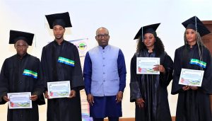 Photo de la cérémonie de remise de certificat de la promotion 2023-2024 du CSP POG
